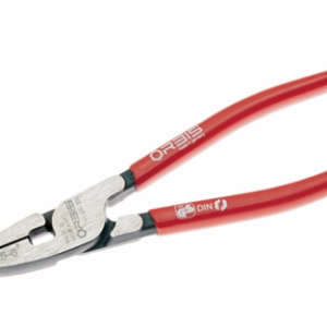 Front crimping pliers for wire end ferrules