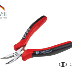 HD Electronic Snipe nose pliers, bent 45°